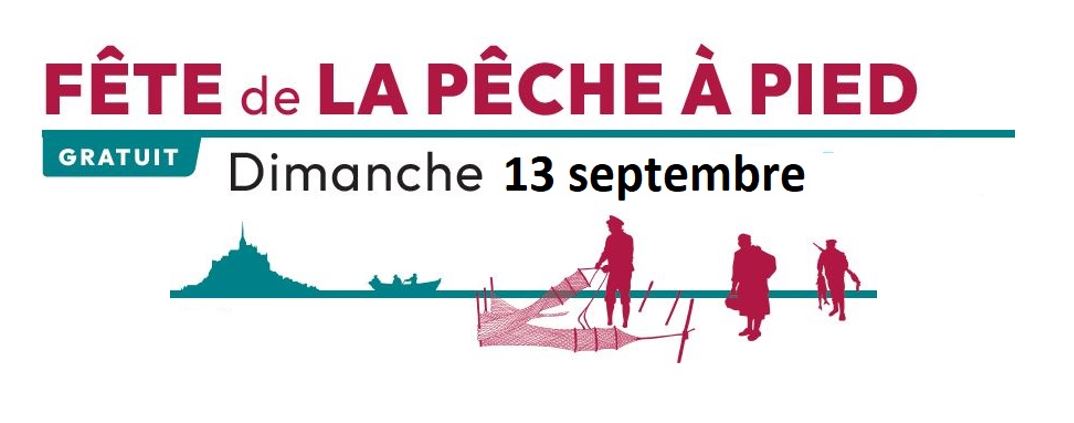 Affiche présentant la fête de la pêche à pied 2026 qui aura lieu le dimanche 13 septembre