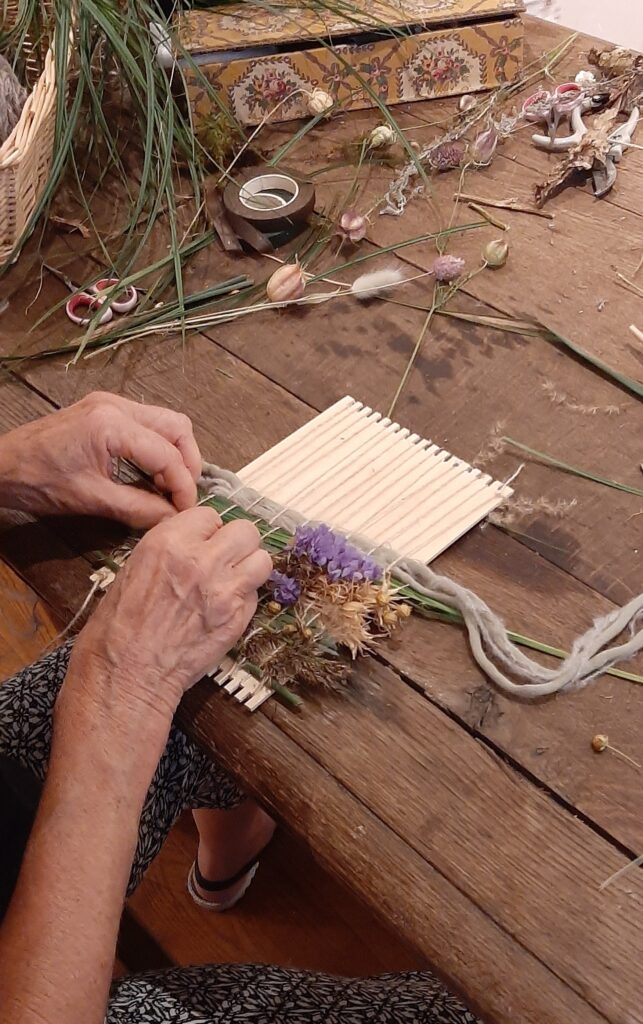 Exemple de tissage végétal