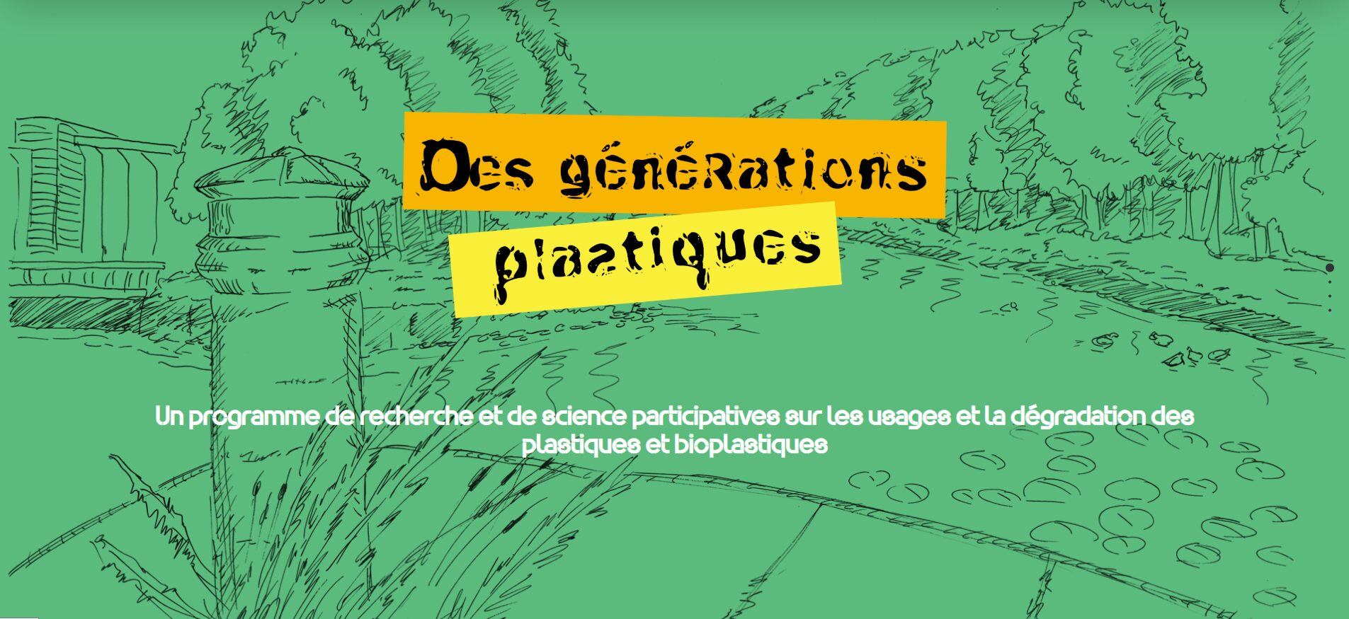 Affiche de communication pour le kit générations plastiques