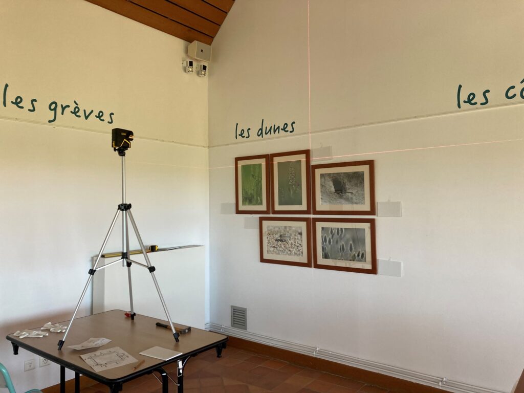 Montage en cours de l'exposition temporaire